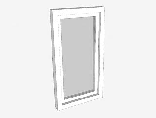 钢窗玻璃门窗SU模型下载_sketchup草图大师SKP模型