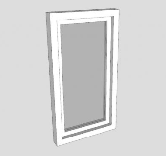 钢窗玻璃门窗SU模型下载_sketchup草图大师SKP模型