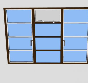 现代窗SU模型下载_sketchup草图大师SKP模型
