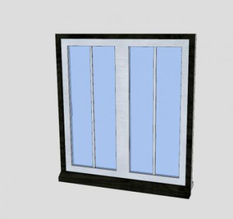 别墅钢窗SU模型下载_sketchup草图大师SKP模型