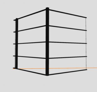 转角窗SU模型下载_sketchup草图大师SKP模型