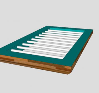 传统铁护栏窗SU模型下载_sketchup草图大师SKP模型