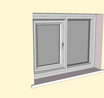 复合免漆窗SU模型下载_sketchup草图大师SKP模型