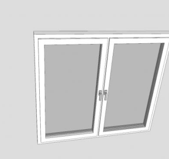 厨房玻璃窗SU模型下载_sketchup草图大师SKP模型
