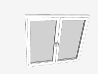 厨房玻璃窗SU模型下载_sketchup草图大师SKP模型