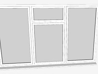 塑钢玻璃门窗SU模型下载_sketchup草图大师SKP模型