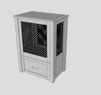 毛巾抽屉洗篮子柜架SU模型下载_sketchup草图大师SKP模型