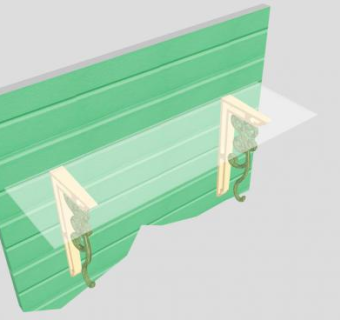 新颜色铁支架SU模型下载_sketchup草图大师SKP模型