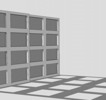 现代门窗推拉窗SU模型下载_sketchup草图大师SKP模型