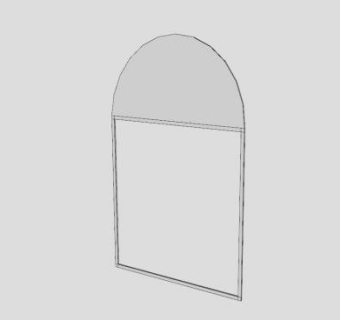 拱形窗框SU模型下载_sketchup草图大师SKP模型