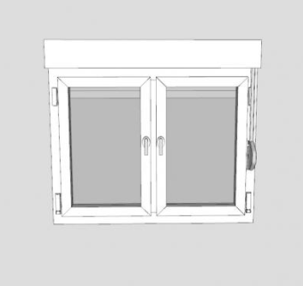 现代欧式窗户SU模型下载_sketchup草图大师SKP模型