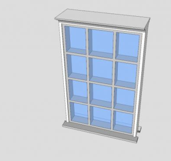 地中海固定窗SU模型下载_sketchup草图大师SKP模型
