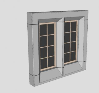 石窗SU模型下载_sketchup草图大师SKP模型
