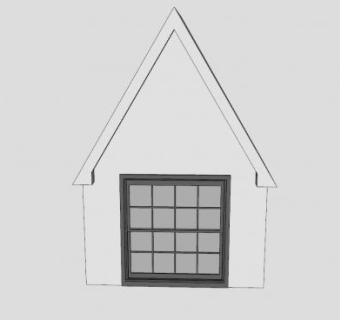 欧式屋顶窗SU模型下载_sketchup草图大师SKP模型