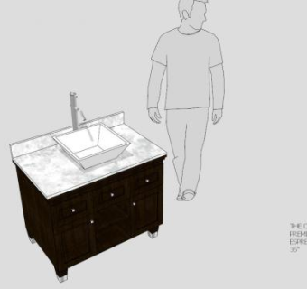 厕所卫浴柜SU模型下载_sketchup草图大师SKP模型