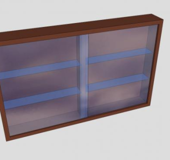 实木玻璃柜架浴室柜SU模型下载_sketchup草图大师SKP模型