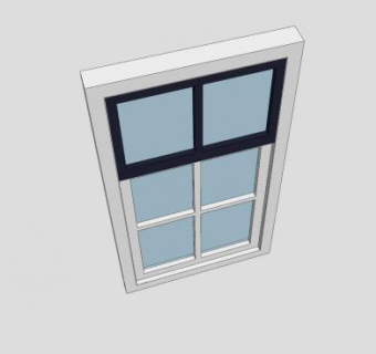 欧式推拉窗SU模型下载_sketchup草图大师SKP模型