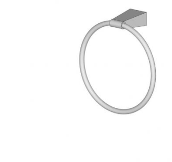 浴室置物架毛巾环SU模型下载_sketchup草图大师SKP模型