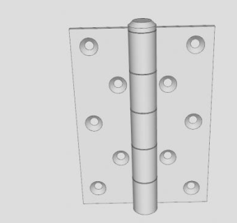 对接铰链SU模型下载_sketchup草图大师SKP模型