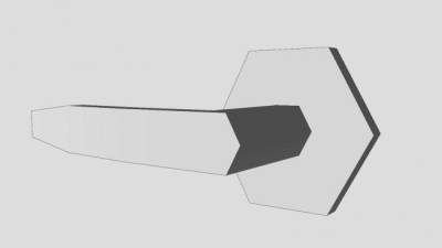 重型杠杆式门把手SU模型下载_sketchup草图大师SKP模型