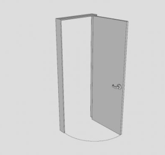 摇摆门杆SU模型下载_sketchup草图大师SKP模型