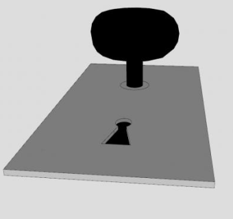 门把手和门板SU模型下载_sketchup草图大师SKP模型