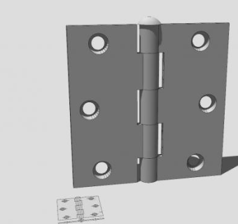 门铰链SU模型下载_sketchup草图大师SKP模型