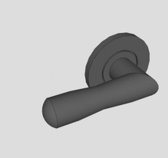 金属门把手杆SU模型下载_sketchup草图大师SKP模型