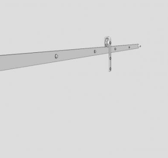 谷仓门硬件SU模型下载_sketchup草图大师SKP模型