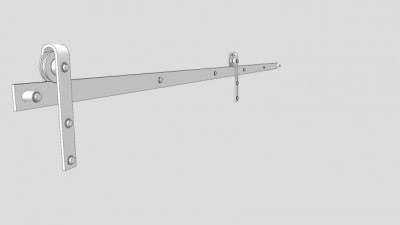 谷仓门硬件SU模型下载_sketchup草图大师SKP模型