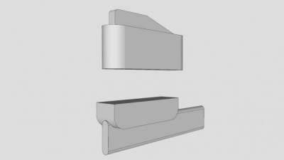 滑动柜门五金SU模型下载_sketchup草图大师SKP模型