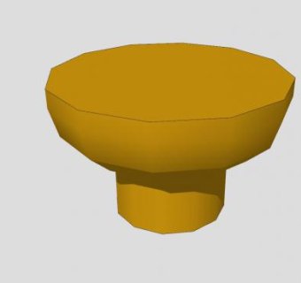 圆形拉手SU模型下载_sketchup草图大师SKP模型
