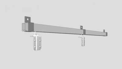 仓门轨道SU模型下载_sketchup草图大师SKP模型