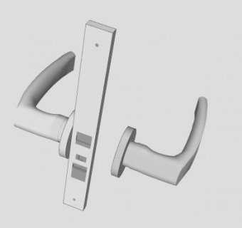 不锈钢把手SU模型下载_sketchup草图大师SKP模型