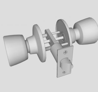 门把手手柄SU模型下载_sketchup草图大师SKP模型