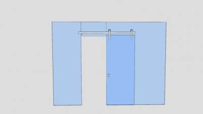 玻璃窗滑轮硬件SU模型下载_sketchup草图大师SKP模型