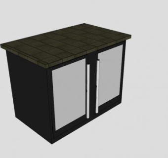 现代内阁卫浴柜SU模型下载_sketchup草图大师SKP模型