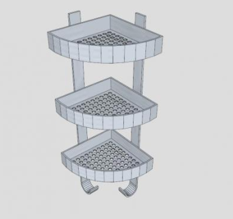 宜家家居垃圾墙角 柜SU模型下载_sketchup草图大师SKP模型