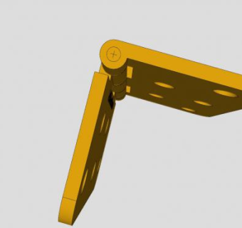 金属对接铰链SU模型下载_sketchup草图大师SKP模型