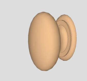小黄铜把手SU模型下载_sketchup草图大师SKP模型