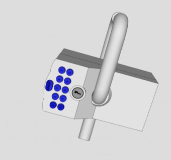 组合锁SU模型下载_sketchup草图大师SKP模型