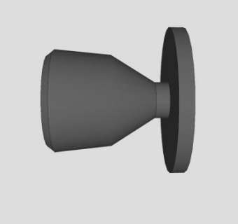 门把手八角形SU模型下载_sketchup草图大师SKP模型