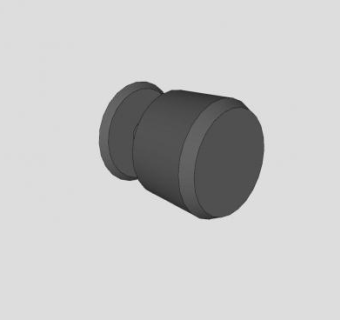 黑色门把手轮SU模型下载_sketchup草图大师SKP模型