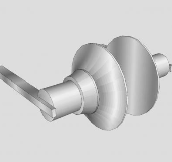 门杆把手SU模型下载_sketchup草图大师SKP模型