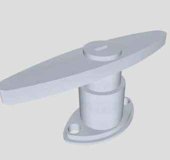 车库门t型手柄下载_sketchup草图大师SKP模型