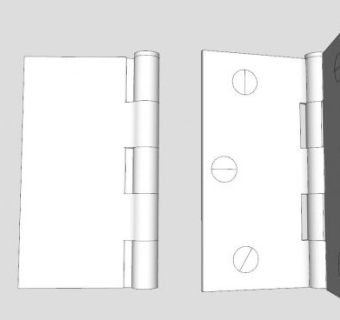 普通合页SU模型下载_sketchup草图大师SKP模型