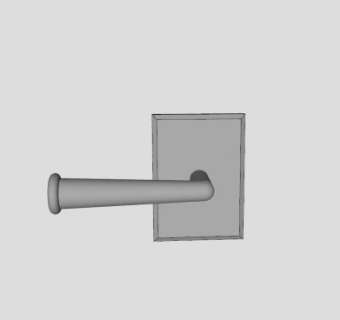 门把手控制杆SU模型下载_sketchup草图大师SKP模型