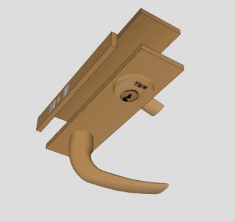 金属手柄SU模型下载_sketchup草图大师SKP模型