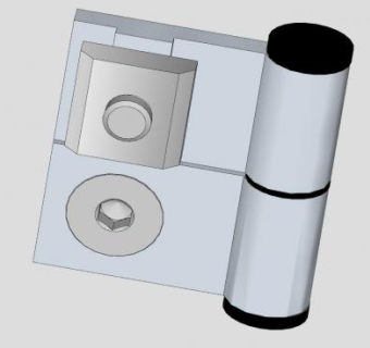 轴承铰链SU模型下载_sketchup草图大师SKP模型