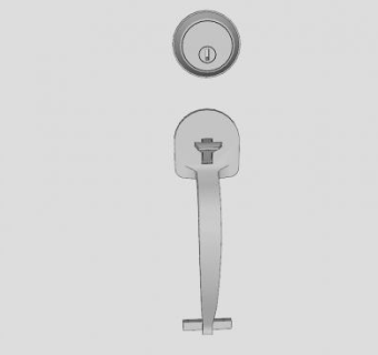 门把手硬件SU模型下载_sketchup草图大师SKP模型